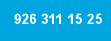 926 311 15 25